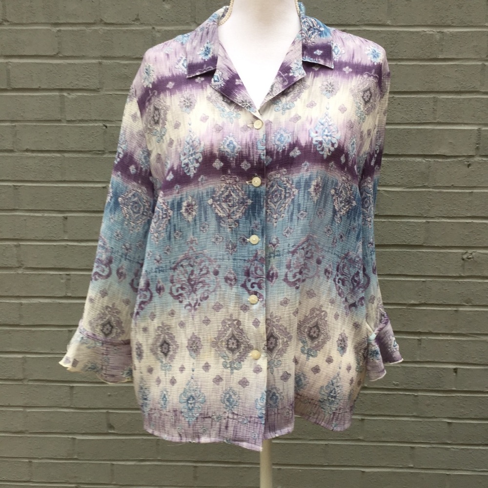 ALFRED DUNNER  WOMENS BLOUSE SIZE 16 P
